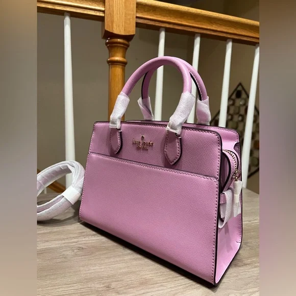 ❌SOLD❌ NWT Kate Spade Madison Satchel and Wallet Set in Berry Crea Color - Picture 5 of 8